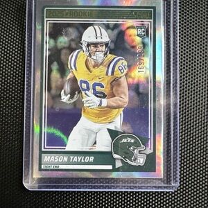 2025 Score Mason Taylor RC Green /180 New York Jets Rookie 169/180